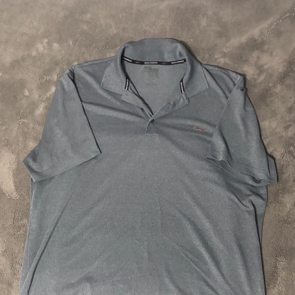 Men Large Gray Golf Polo